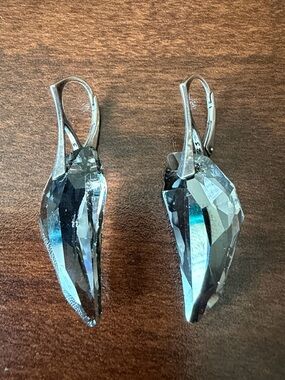 Vintage 925 sterling silver high end drop earrings